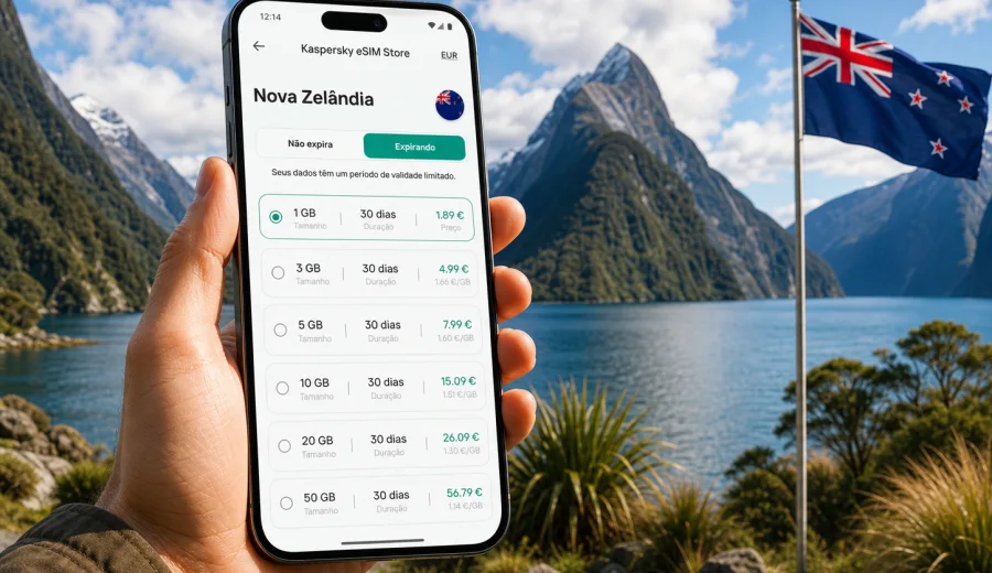eSIM na Nova Zelândia: internet e conexão móvel