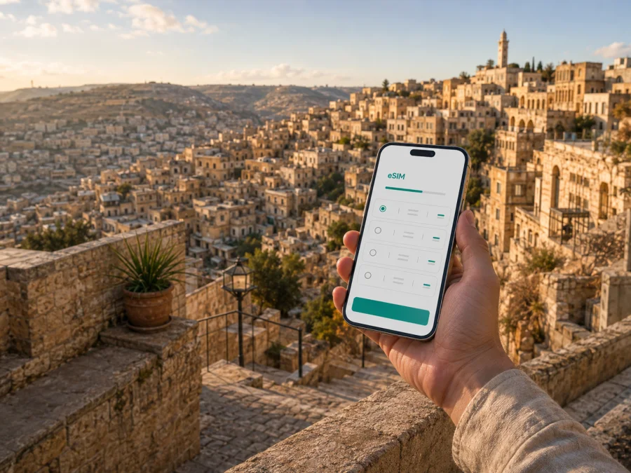eSIM em Sal: internet móvel para viajar na Jordânia