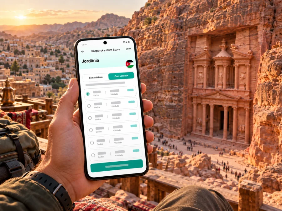 eSIM em Wadi Musa: internet móvel para Petra