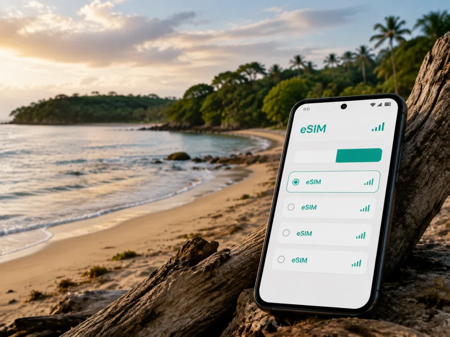 eSIM em Mayumba: internet móvel no Gabão