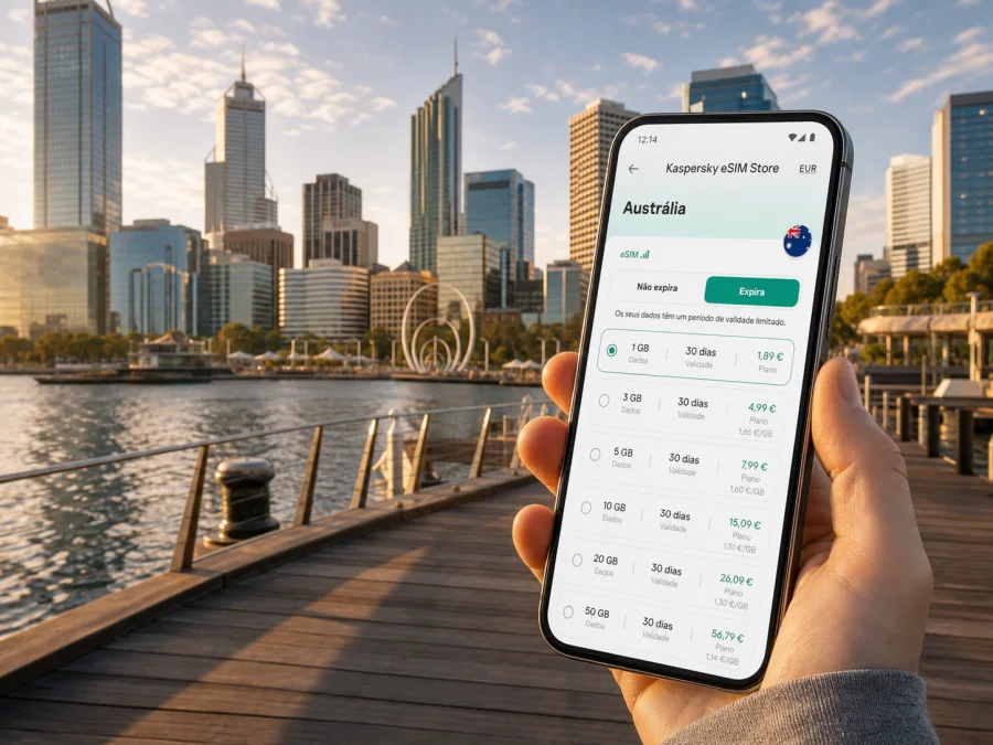 eSIM em Perth: internet móvel na viagem