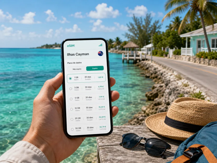 eSIM em Lado Norte: internet nas Ilhas Cayman