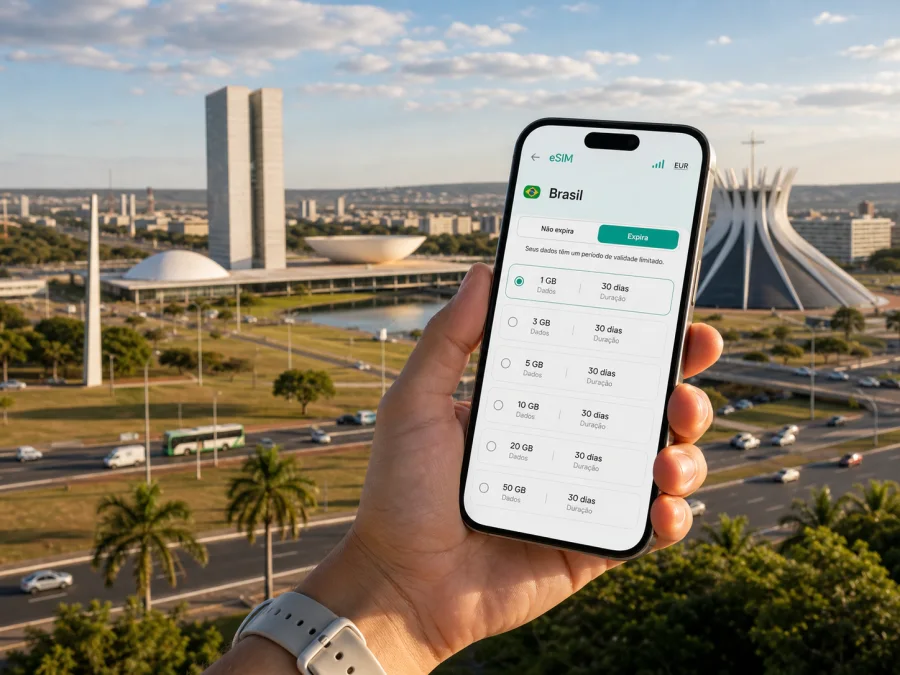 eSIM em Brasília: internet para viagem