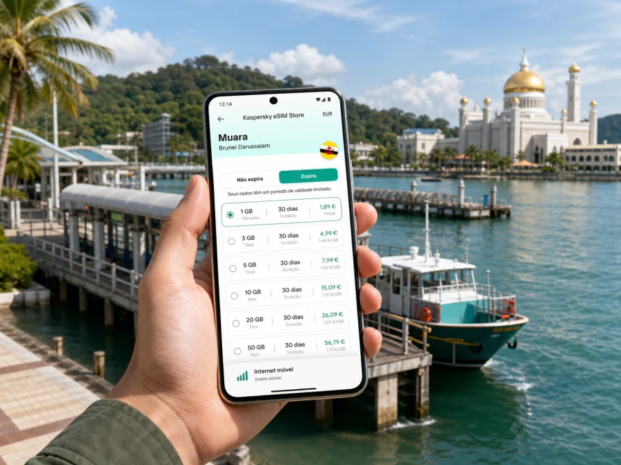 eSIM em Muara: internet móvel para viagem
