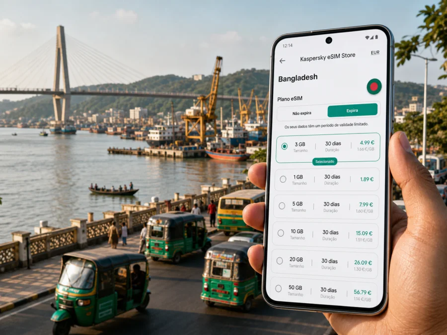 eSIM em Chittagong: internet móvel para viagem