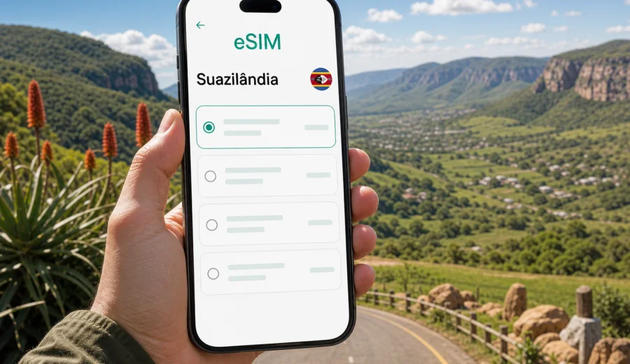 eSIM Suazilândia: internet móvel em viagem