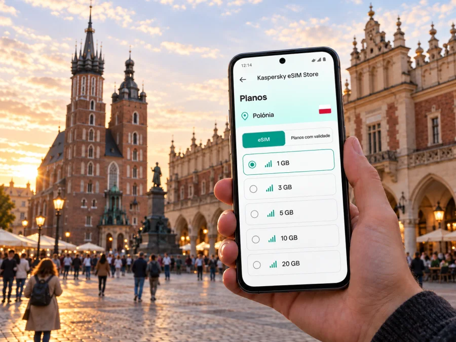 eSIM em Cracóvia: internet móvel na cidade