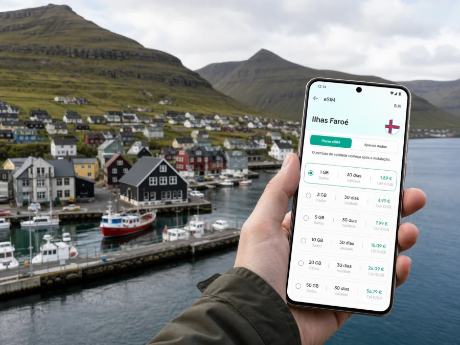 eSIM em Klaksvik: internet móvel para viajar