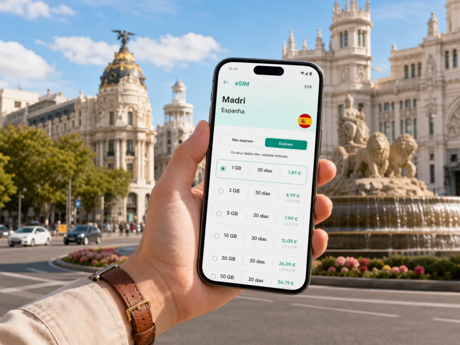 eSIM em Madri: internet móvel para viajar