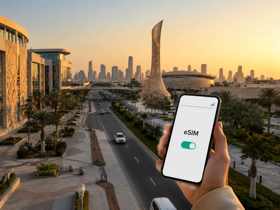 eSIM em Al Rayyan: internet móvel no Catar