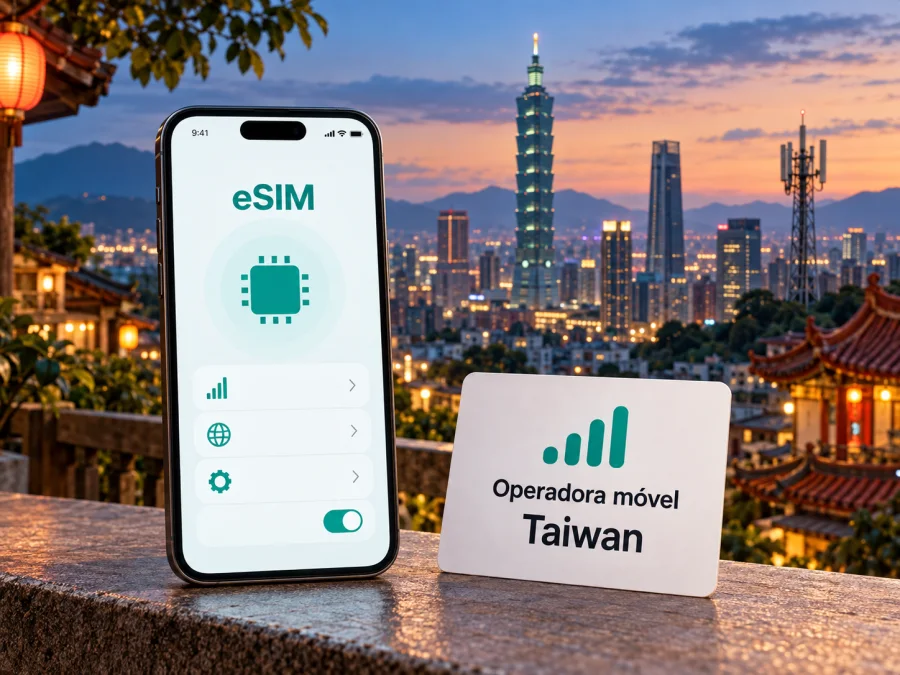 Chunghwa Telecom 中華電信 eSIM em Taiwan