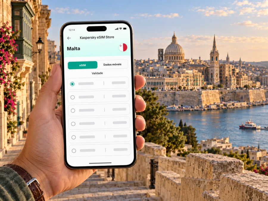 eSIM em Valletta: internet móvel em Malta