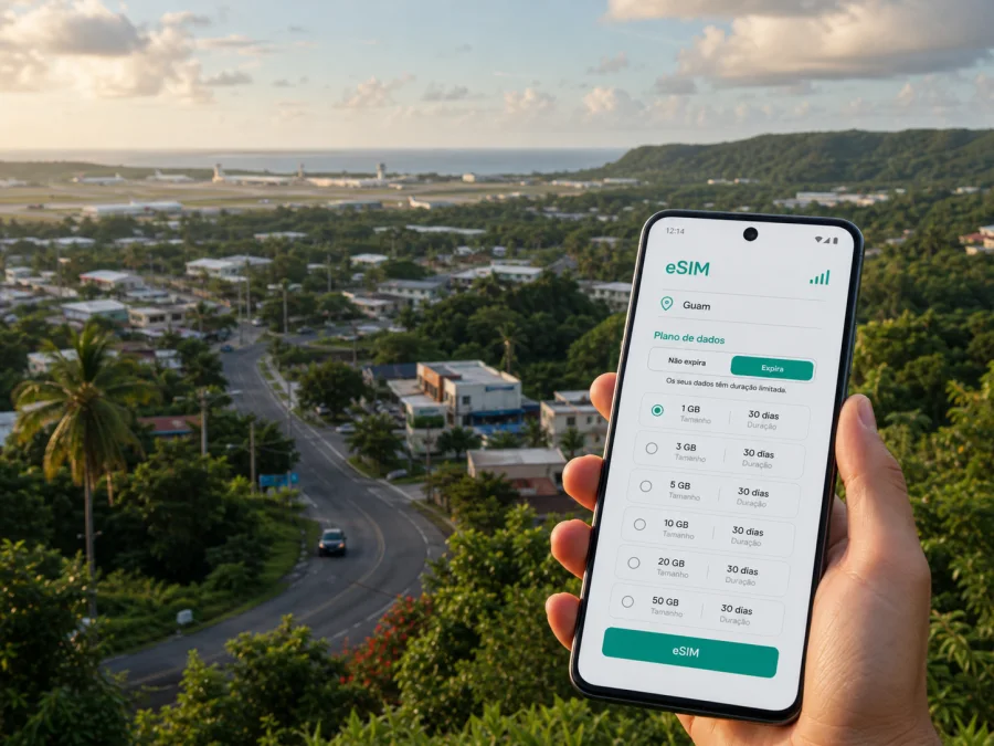 eSIM para Barrigada: internet móvel em Guam