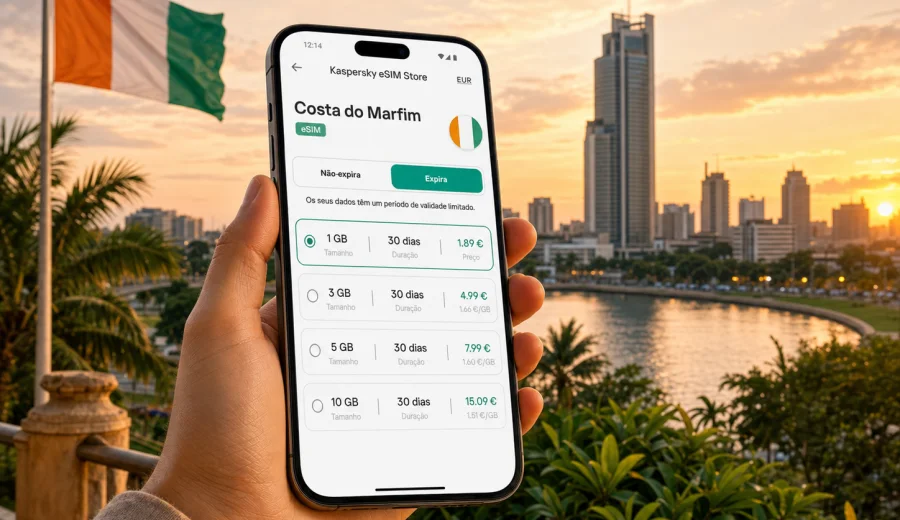 eSIM Costa do Marfim: internet móvel na viagem