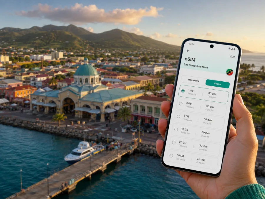 eSIM em Basseterre: internet para sua viagem