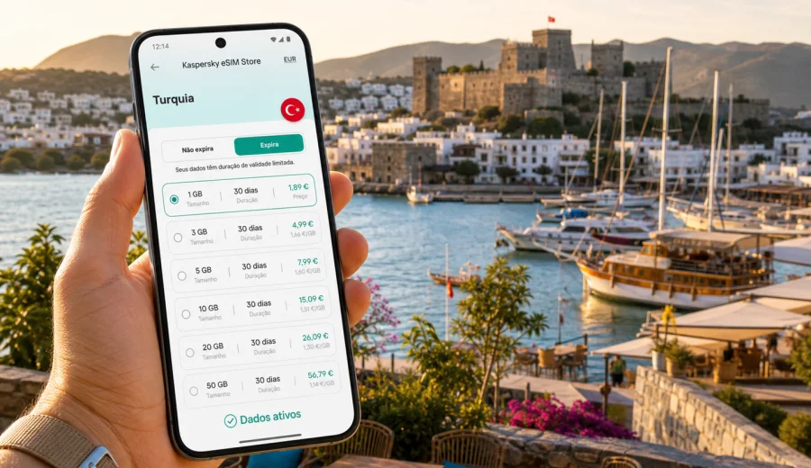 Bodrum eSIM: internet móvel na viagem