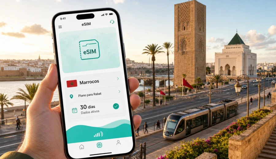 eSIM em Rabat: internet móvel para viagem