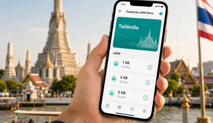 eSIM para Tailândia: internet na viagem