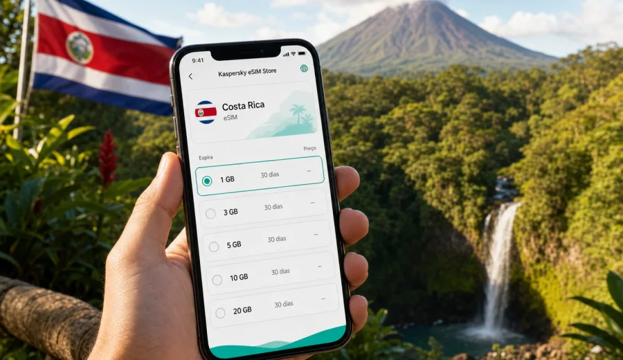 eSIM Costa Rica: conexão móvel e internet