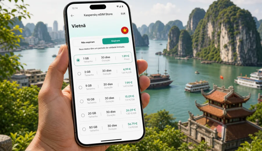 eSIM no Vietnã: internet móvel para viagem