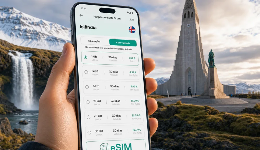 eSIM na Islândia: internet e conexão móvel