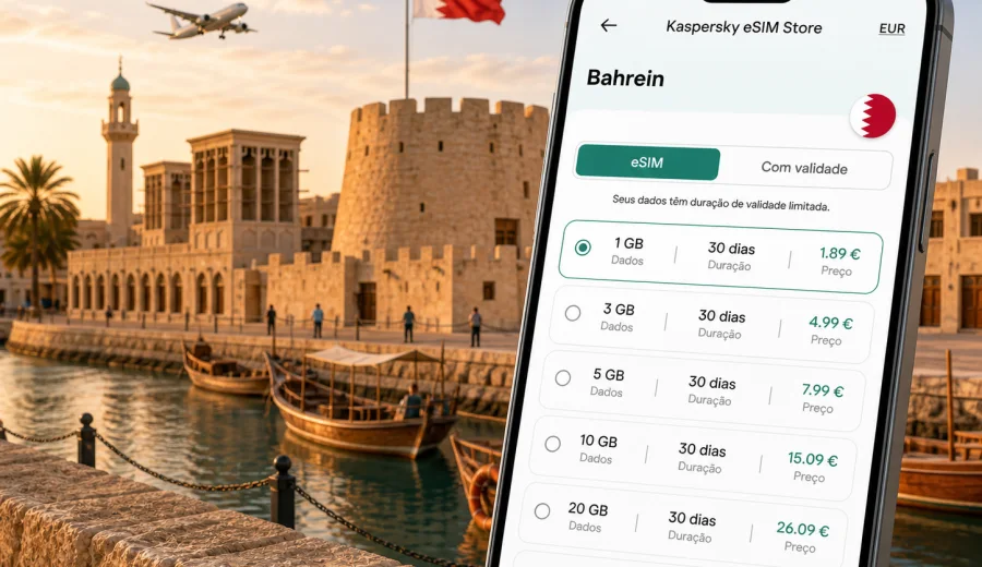 eSIM em Muharraq: conexão móvel e internet