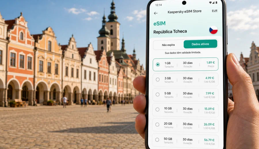 Telc eSIM: internet móvel para a viagem