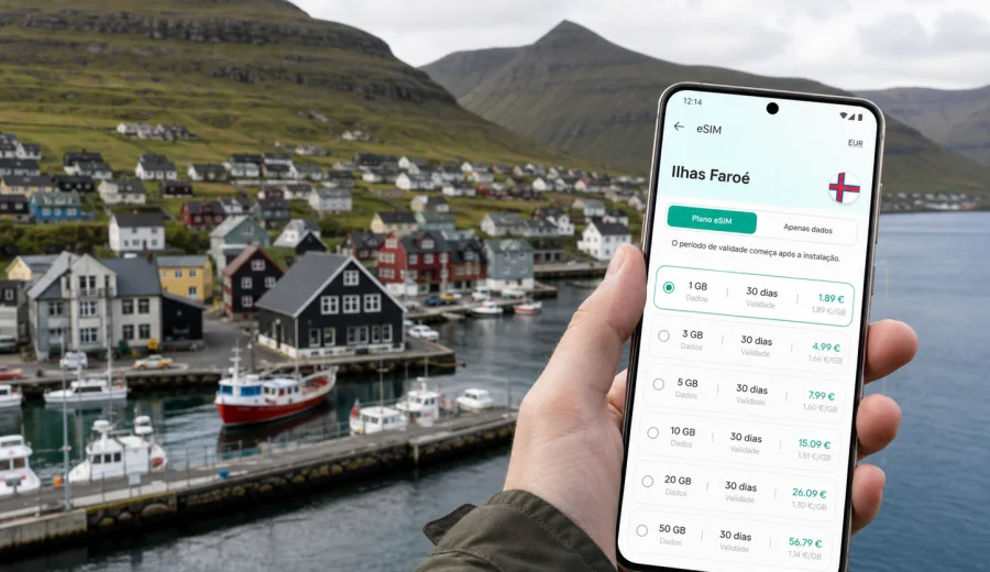 eSIM em Klaksvik: internet móvel para viajar