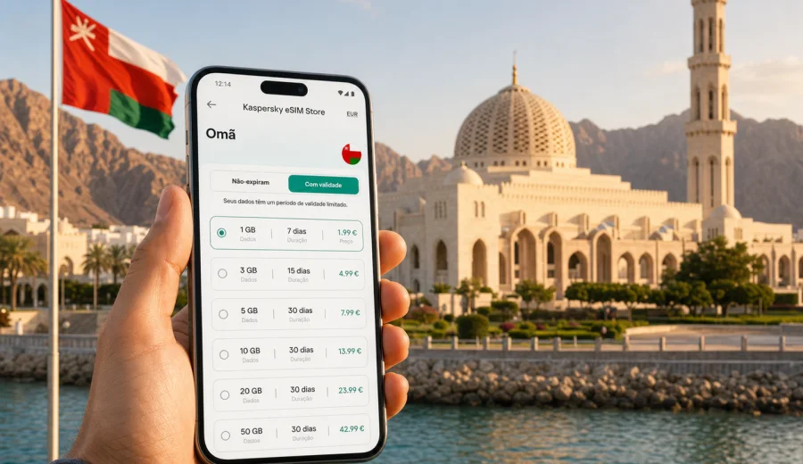eSIM em Omã: internet móvel para viagem