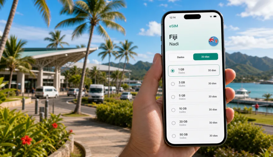 eSIM em Nadi: internet móvel em Fiji