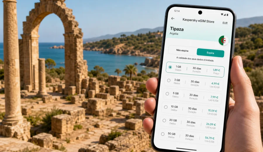eSIM em Tipaza: internet móvel na viagem