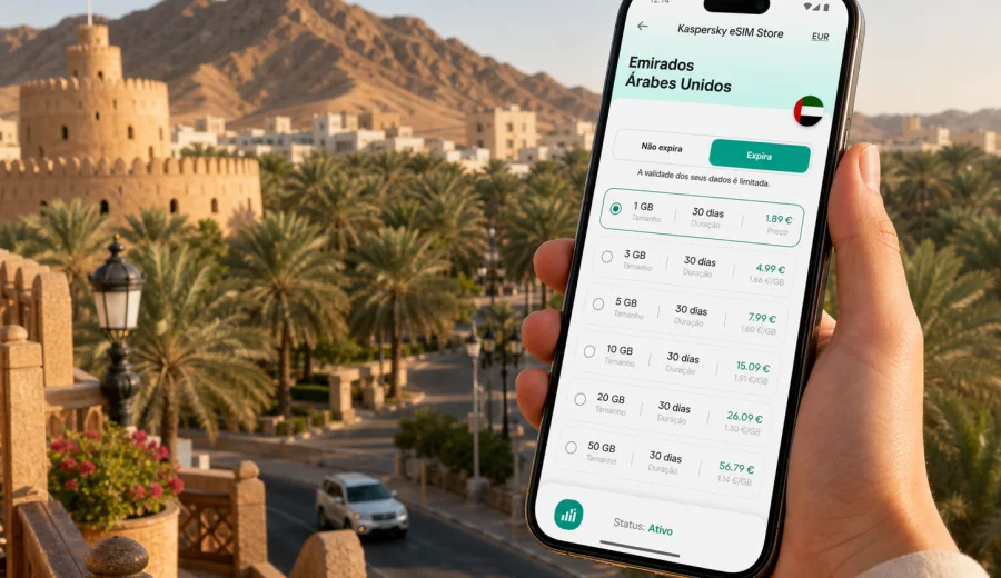 eSIM em Al Ain: conexão móvel e internet