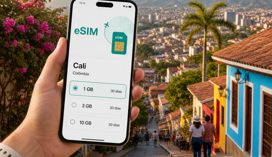 eSIM em Cali: internet móvel para viajar