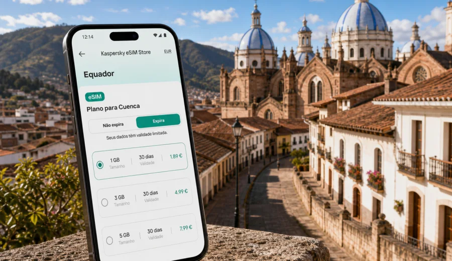 eSIM em Cuenca: internet móvel no Equador