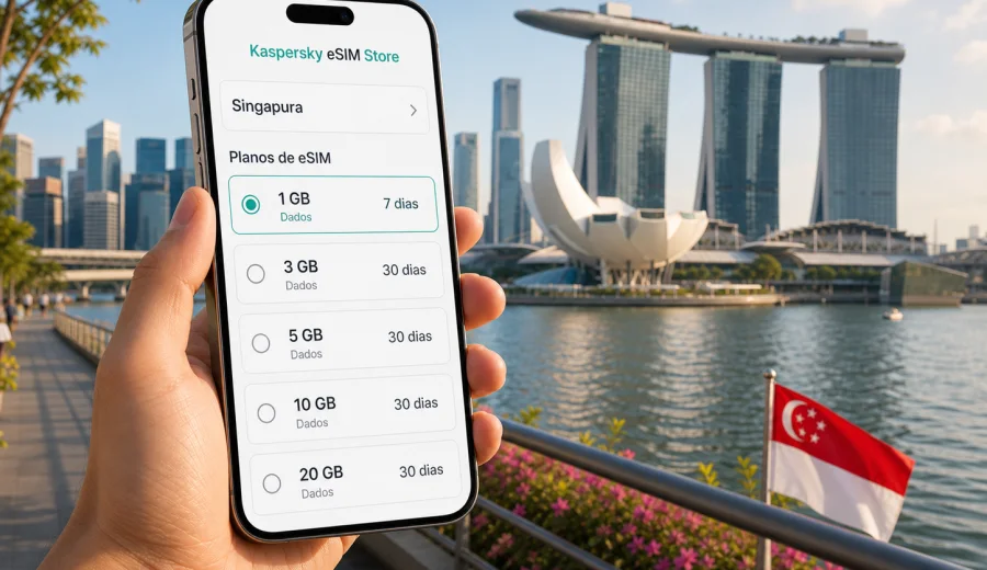 eSIM em Singapura: internet móvel na viagem