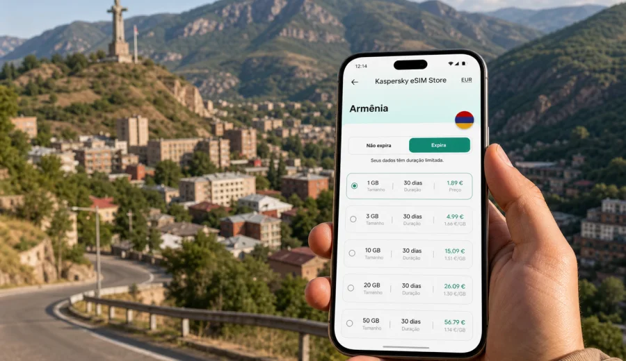 eSIM em Kapan: internet móvel na Armênia