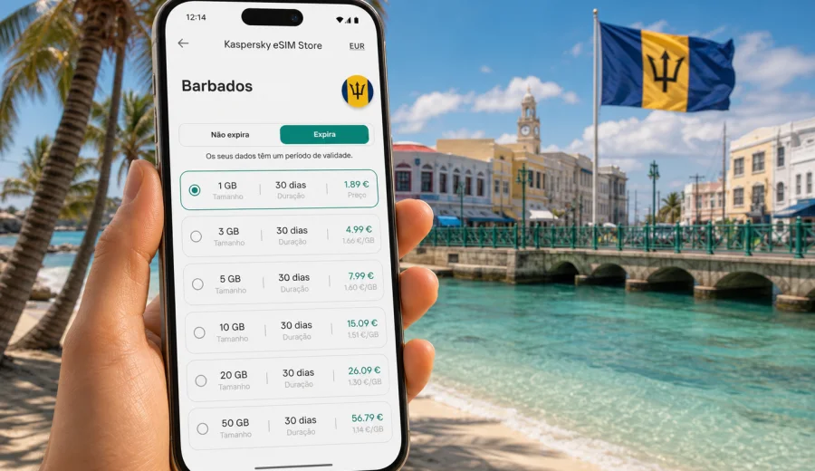 eSIM Barbados: conexão móvel e internet