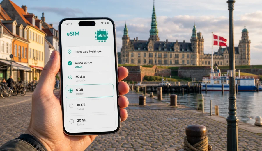 eSIM em Helsingor: internet para viajar