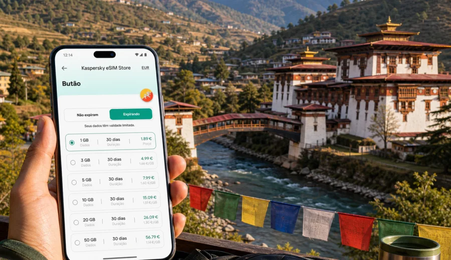 eSIM em Wangdue Phodrang: internet no Butão