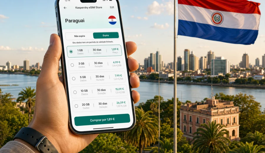 eSIM no Paraguai: internet móvel para viajar