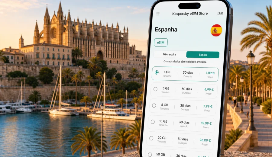 eSIM em Palma de Maiorca: internet móvel