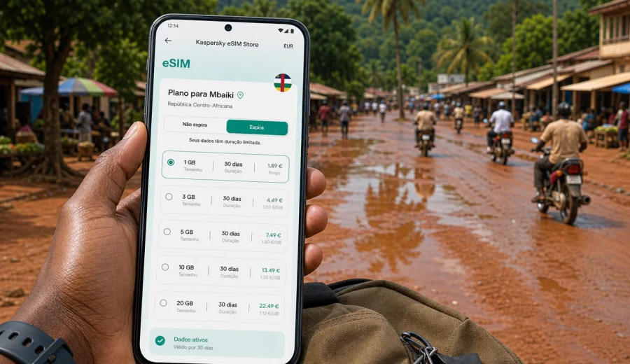 Mbaiki eSIM: internet móvel para a viagem