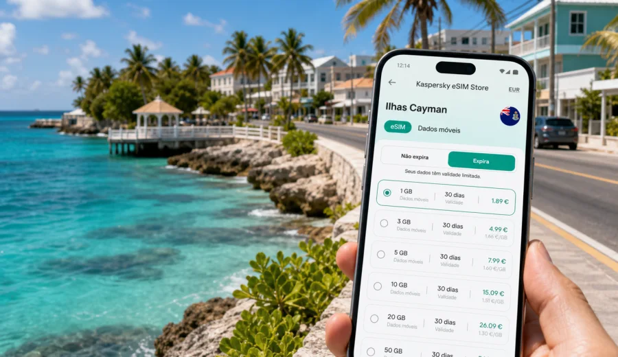 eSIM em East End: internet nas Ilhas Cayman