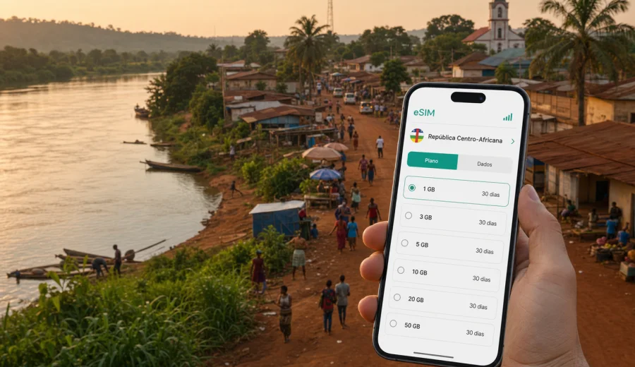eSIM em Carnot: internet móvel para viagem