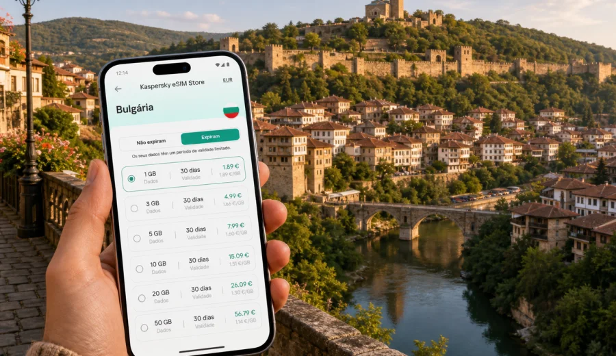 eSIM em Veliko Tarnovo: internet móvel