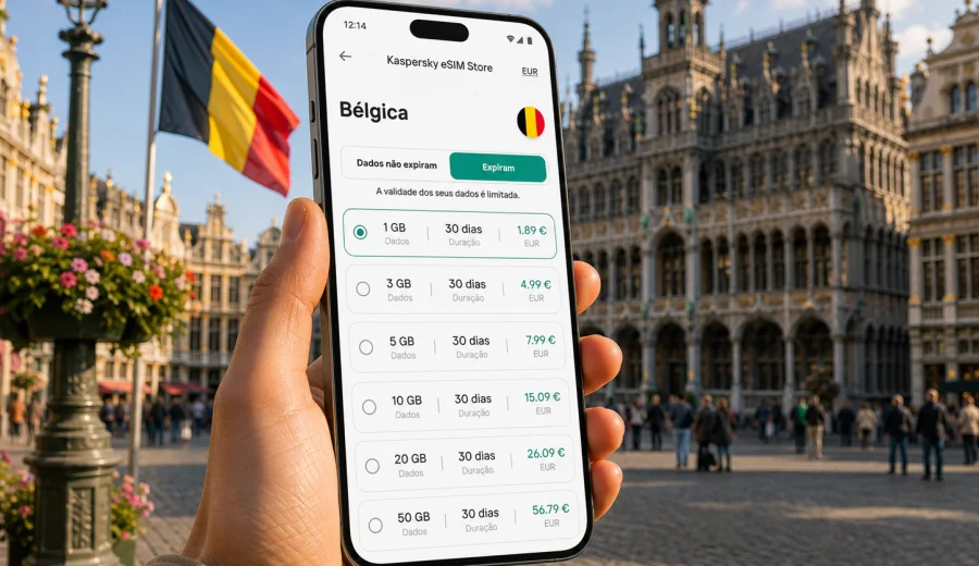 eSIM na Bélgica: conexão móvel e internet