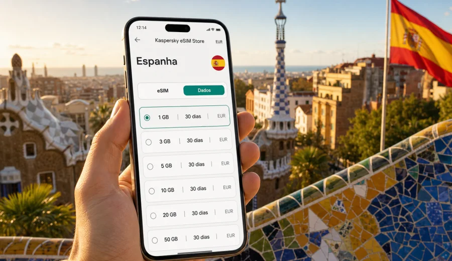 eSIM na Espanha: internet móvel para viagem