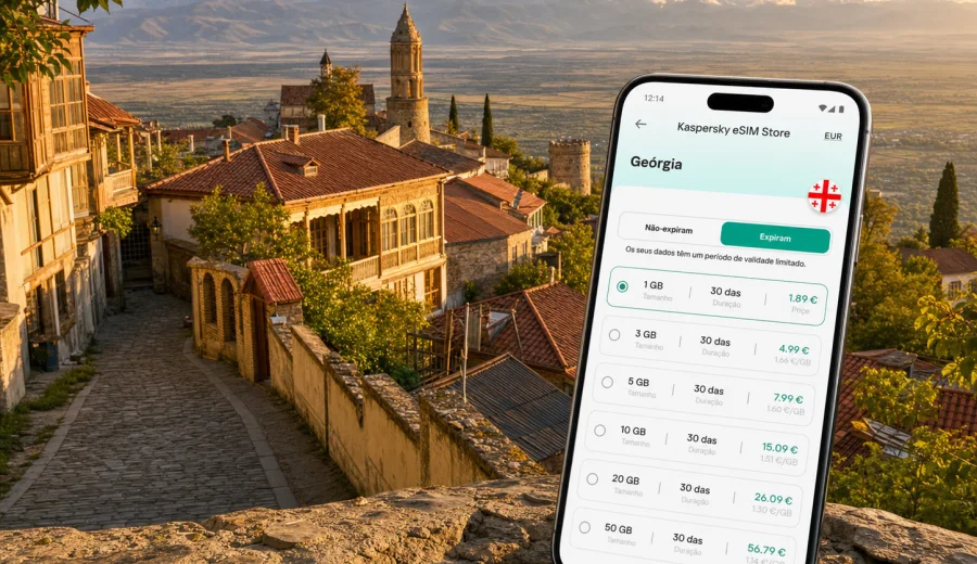eSIM em Sighnaghi: internet móvel na viagem
