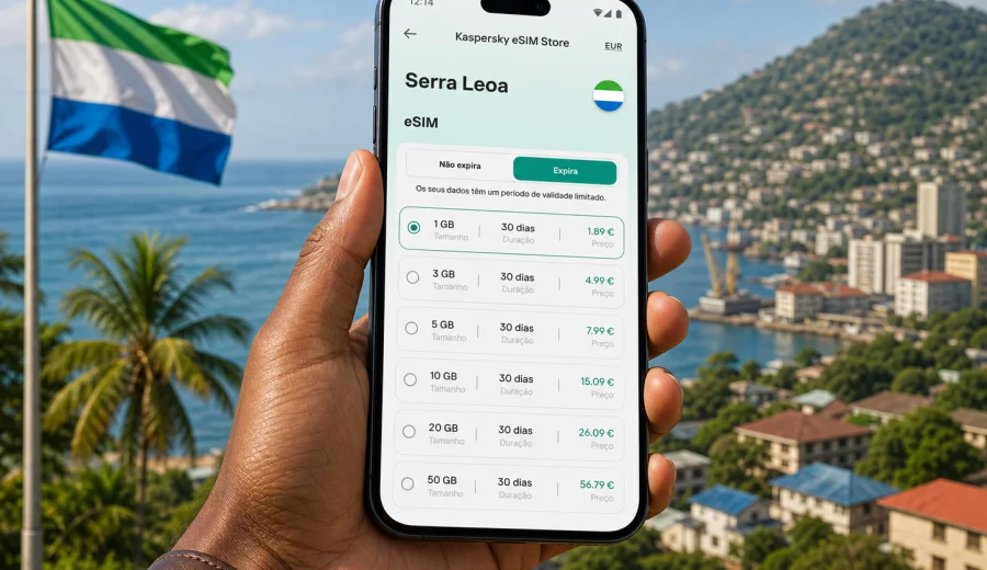 eSIM em Serra Leoa: internet para viagem