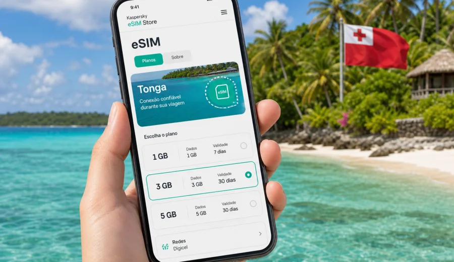 eSIM Tonga: internet móvel para viajar